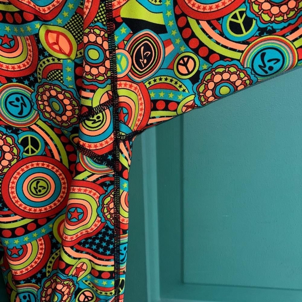 Zumba Love Long Leggings sz Large - Feel Good Dance Good new without tags - Picture 10 of 11
